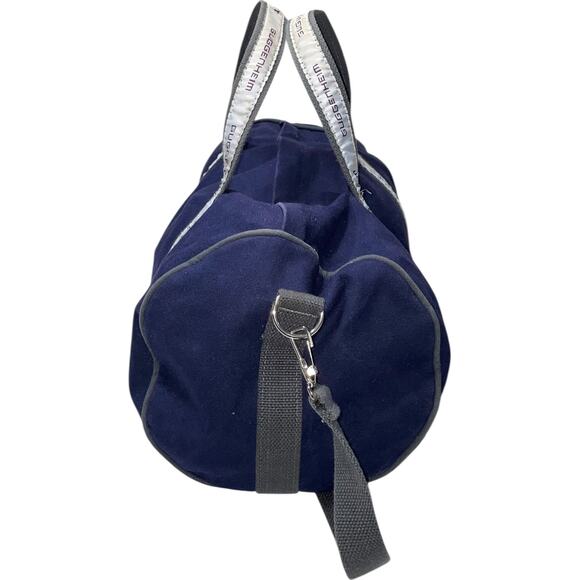 Guggenheim Scarborough & Tweed  Navy Blue Canvas Duffle Weekender Bag - Picture 5 of 9